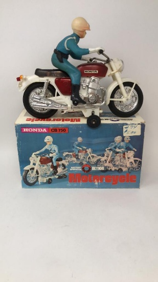 TURN-ABOUT ACTION HONDA MOTORCYCLE TOY