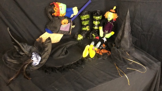 HALLOWEEN WITCH DECOR AND COSTUME HATS