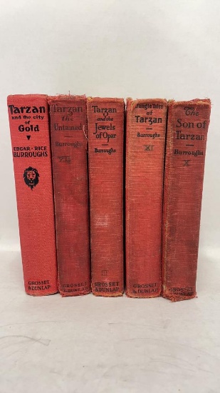 VINTAGE TARZAN BOOKS 1917-1918, 1920, 1933