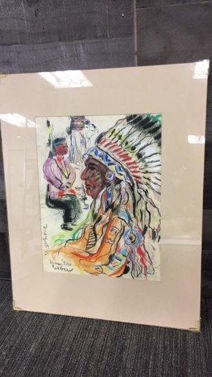 NATIVE AMERICAN CHIEF ART BY FRED YOST