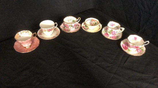 PINK TEACUP COLLECTION: ROYAL STAFFORD, & MORE