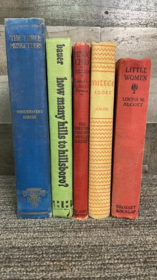 VINTAGE BOOKS: MUSKETEERS, PINOCCHIO, & MORE