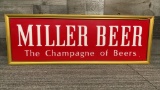 MILLER BEER BAR LIGHT UP HANGING SIGN