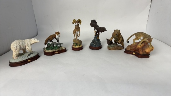 FRANKLIN MINT & NATIONAL PARKS ANIMAL FIGURINES