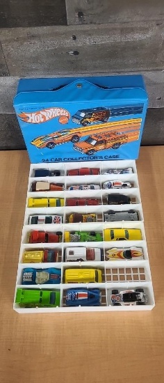 1975 HOT WHEELS 24-CAR COLLECTOR'S CASE W/ CARS