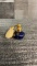 VTG LIMOGES FRANCE COBLAT BLUE PERFUME ATOMIZER