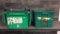 3) HARD PLASTIC INDUSTRIAL HINGE LID TOTES