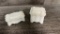 PAIR OF VICTORIAN STYLE MILK GLASS VANITY BOXES