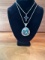 2 STERLING SILVER & STONE NECKLACES WITH STONES 33