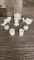 MILK GLASS TABLE ACCESSORIES: TOOTHPICK HOLDERS +