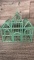 VTG GREEN METAL MANSION BIRD CAGE