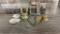 VTG HAIR BRUSH & MIRROR SETS & METAL PHOTO FRAMES