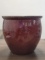 OVERSIZED RED CERAMIC PLANTER