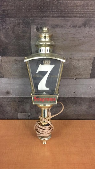 VTG SEAGRAM'S 7 CROWN CARRIAGE LANTERN BAR LIGHT