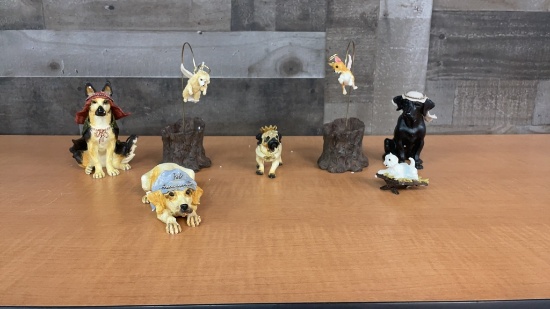 BIG SKY CARVERS DOGTIVITY FIGURINE SET 9PC.