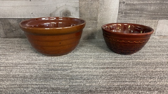 MONMOUTH STONEWARE & MARCREST POTTERY BOWLS