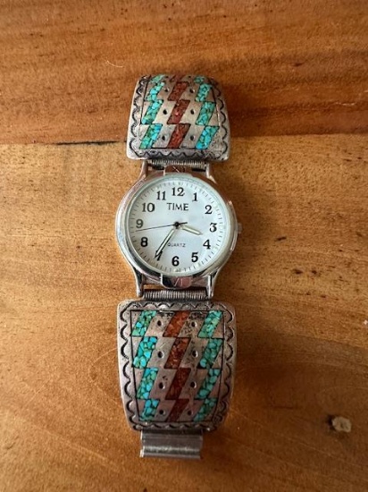 NATIVE AMERICAN WATCH & BAND.