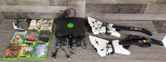 ORIGINAL XBOX CONSOLE, ACCESSORIES, & GAMES