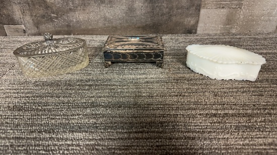 METAL & GLASS VANITY BOXES