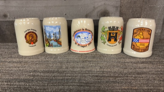 WEST GERMAN CERAMIC BEER STEINS