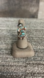 ZUNI GILLERIMO & BERNICE NATACHU STERLING RING. 6G