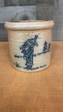 ROWE POTTERY WORKS 1990 SALTGLAZE CHRISTMAS CROCK