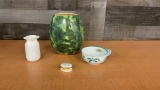 WATERMELON VASE, TRINKET BOX, VASE & MORE
