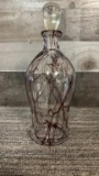 SWIRL ART GLASS DECANTER