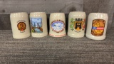 WEST GERMAN CERAMIC BEER STEINS
