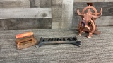 BRONZED HORSESHOE DESK ORGANIZER, HORSE COMB +