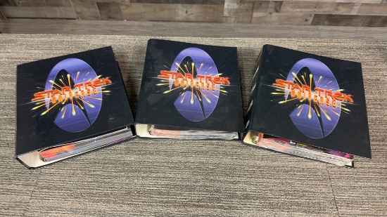 3) 1997 "STAR TREK UNIVERSE" BINDER BOOKS