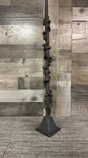 MID-CENTURY MODERN CAST IRON STATUE