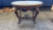 ROSEWOOD MARBLE TOP PARLOR TABLE.