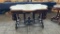 ROSEWOOD MARBLE TOP CENTER TABLE