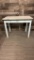 VINTAGE ENAMEL TOP TABLE.