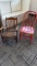 ANTIQUE CHILD'S ROCKING CHAIR & ADDITIONAL CHAIR