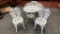 WROUGHT IRON OUTDOOR PATIO SET