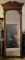 ANTIQUE MAHOGANY PIER MIRROR.