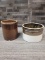 2) STONEWARE STORAGE CROCKS