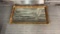 VTG LARGE ORNATE GOLD FRAMED WALL MIRROR