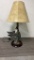 FLYING PINTAIL DUCK LAMP WITH SHADE