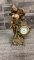 VINTAGE BRASS CHERUB WINDUP CLOCK