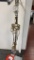 VTG BRASS HANGING PRISM CHANDELIER LAMP
