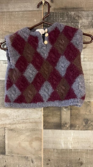 TRICOTS ST. RAPHAEL PURE WOOL CHILD'S VEST