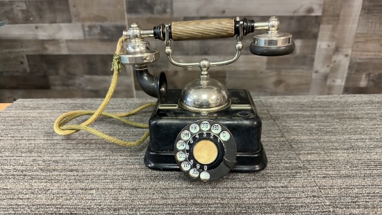 ANTIQUE DANISH ROTARY TELEPHONE