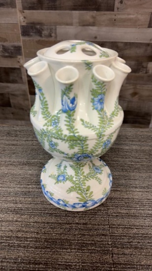 VTG ITALIAN CERAMIC TULIPIERE VASE
