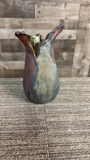 RAKU POTTERY VASE