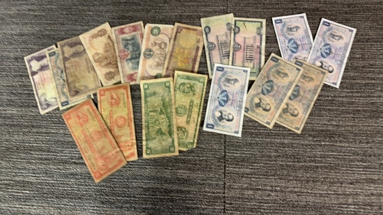 COLOMBIAN & PERUVIAN CURRENCY FROM 1970s