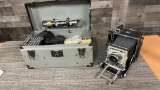 ANTIQUE GERMAN GRAFLEX BELLOWS CAMERA & ACCESSORIS