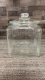 VTG PLANTERS PEANUTS COUNTER JAR WITH LID